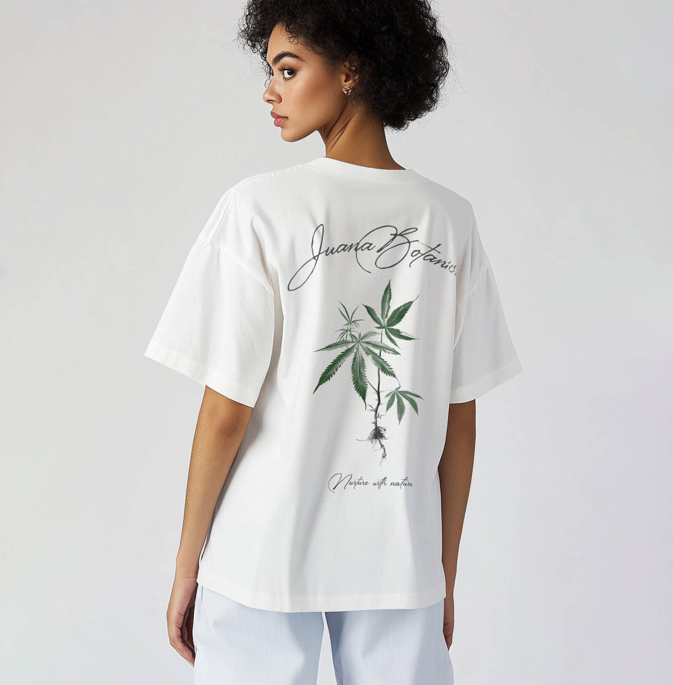 Organic Cotton Oversize T-shirt: Nuture with Nature