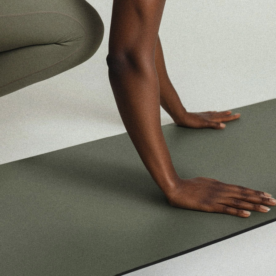 Yoga Mat (5mm): Natural Rubber &amp; Recycled Leather